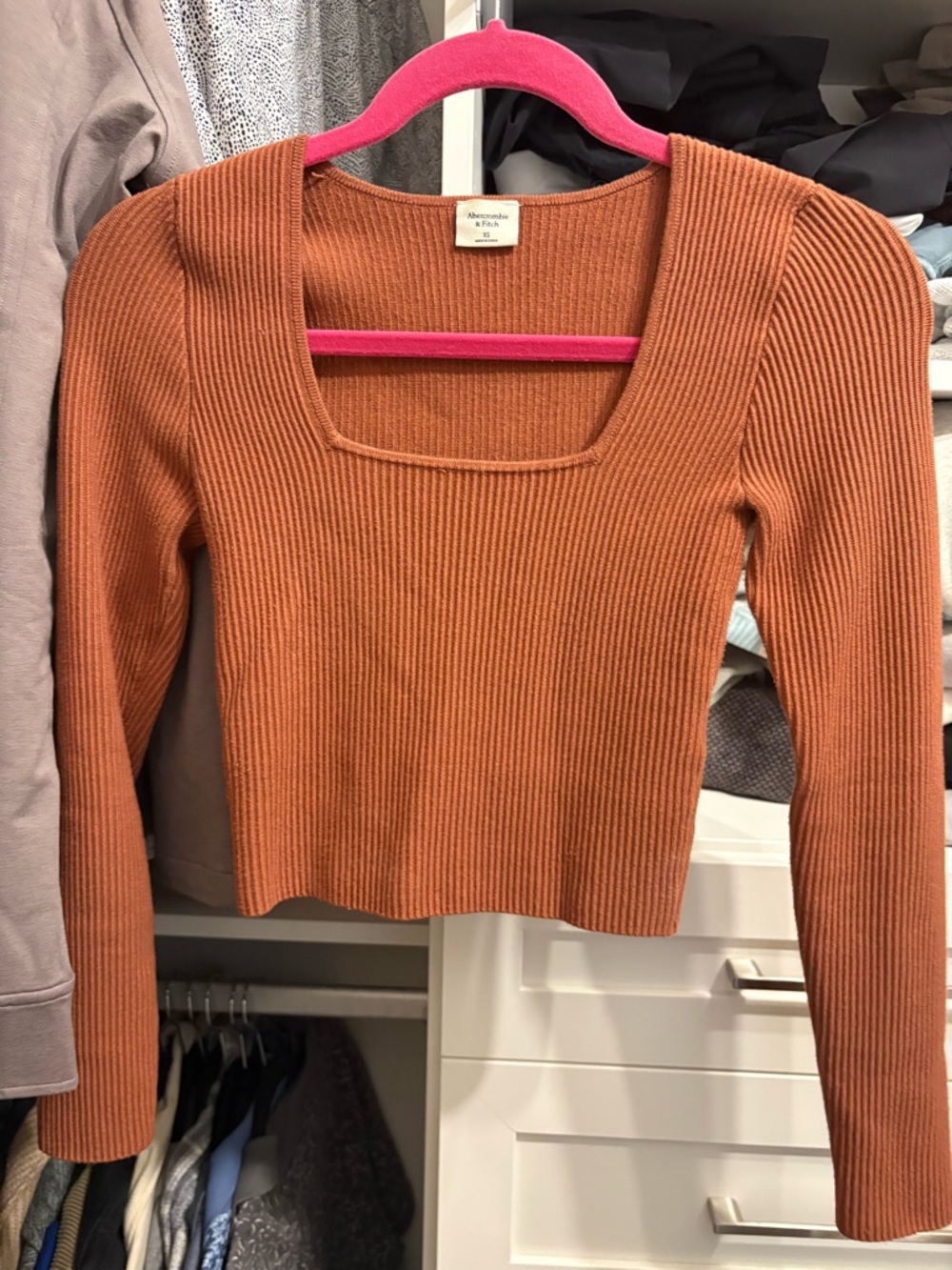 Abercrombie Ribbed Squareneck Top
